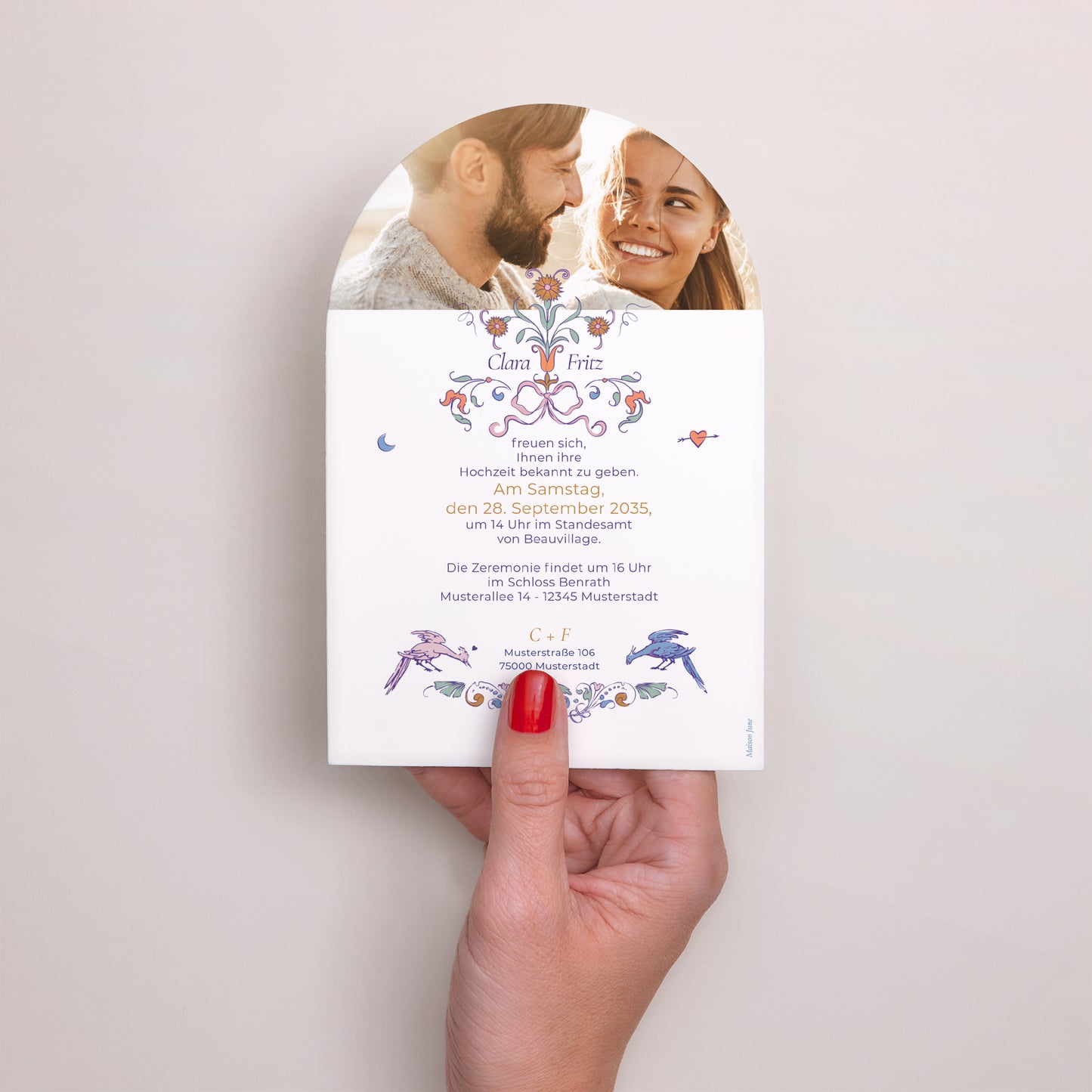 Hochzeitseinladung Arche Liebesdekorum foto N° 3