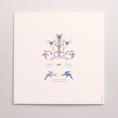 Hochzeitseinladung Doppelflügelfenster Liebesdekorum foto N° 3