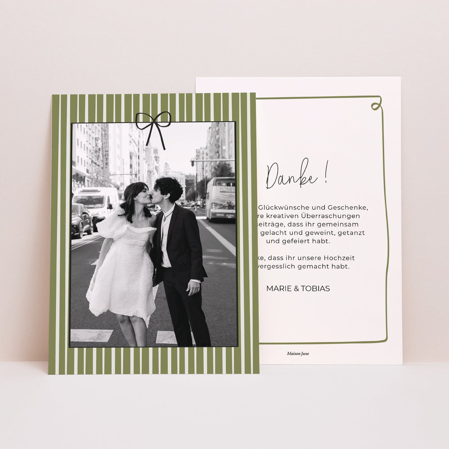 Dankeskarte Hochzeit Alles grün foto N° 1