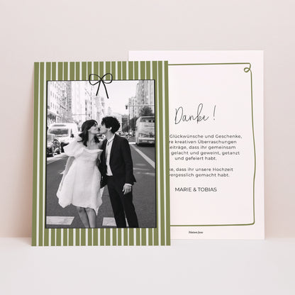 Dankeskarte Hochzeit Alles grün foto N° 1