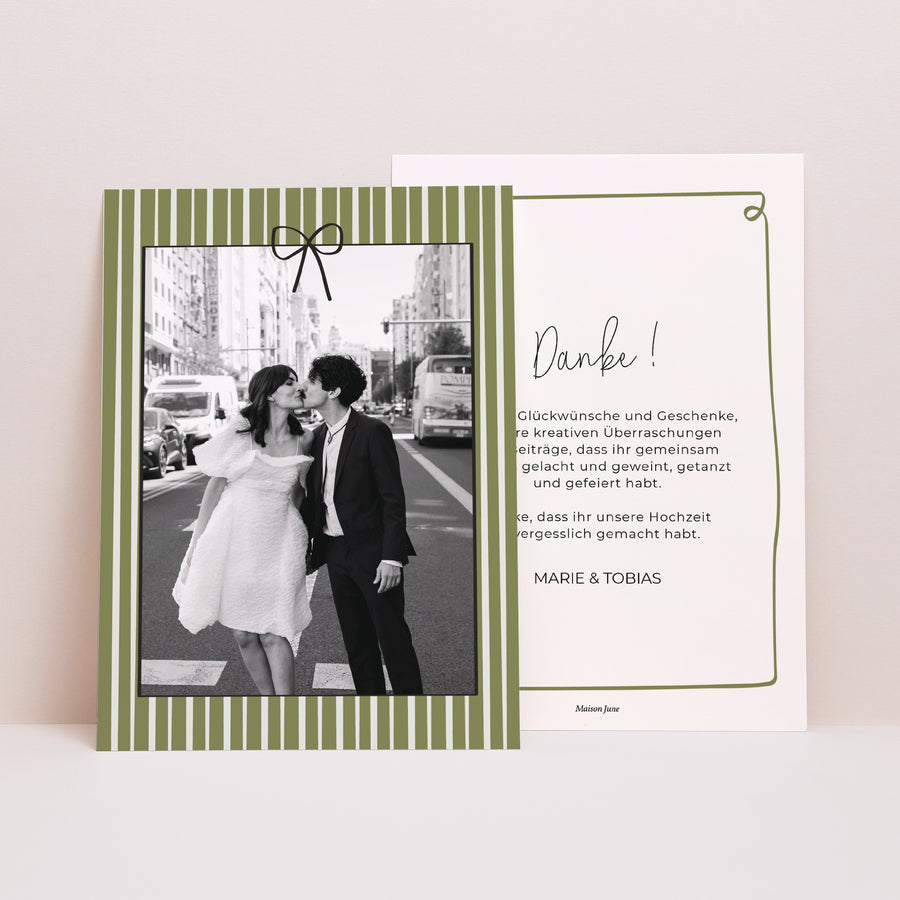 Dankeskarte Hochzeit Alles grün foto