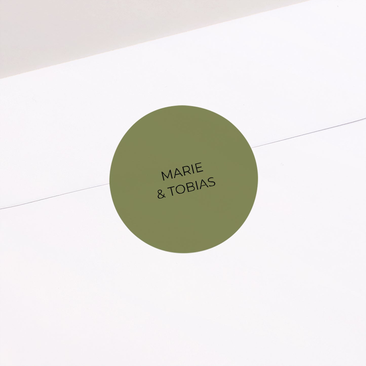 Sticker Hochzeit Rund Alles grün foto N° 1