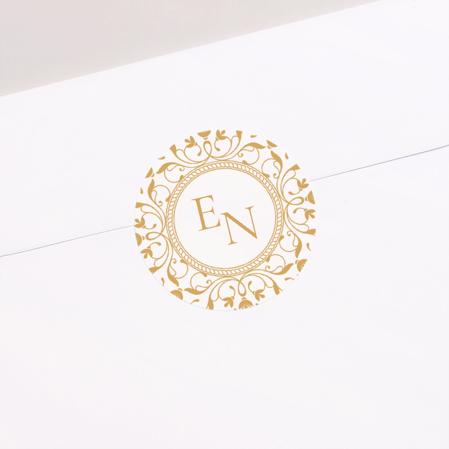 Sticker Hochzeit Rund Barockromanze foto N° 1