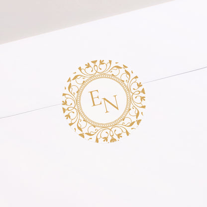 Sticker Hochzeit Rund Barockromanze foto N° 1