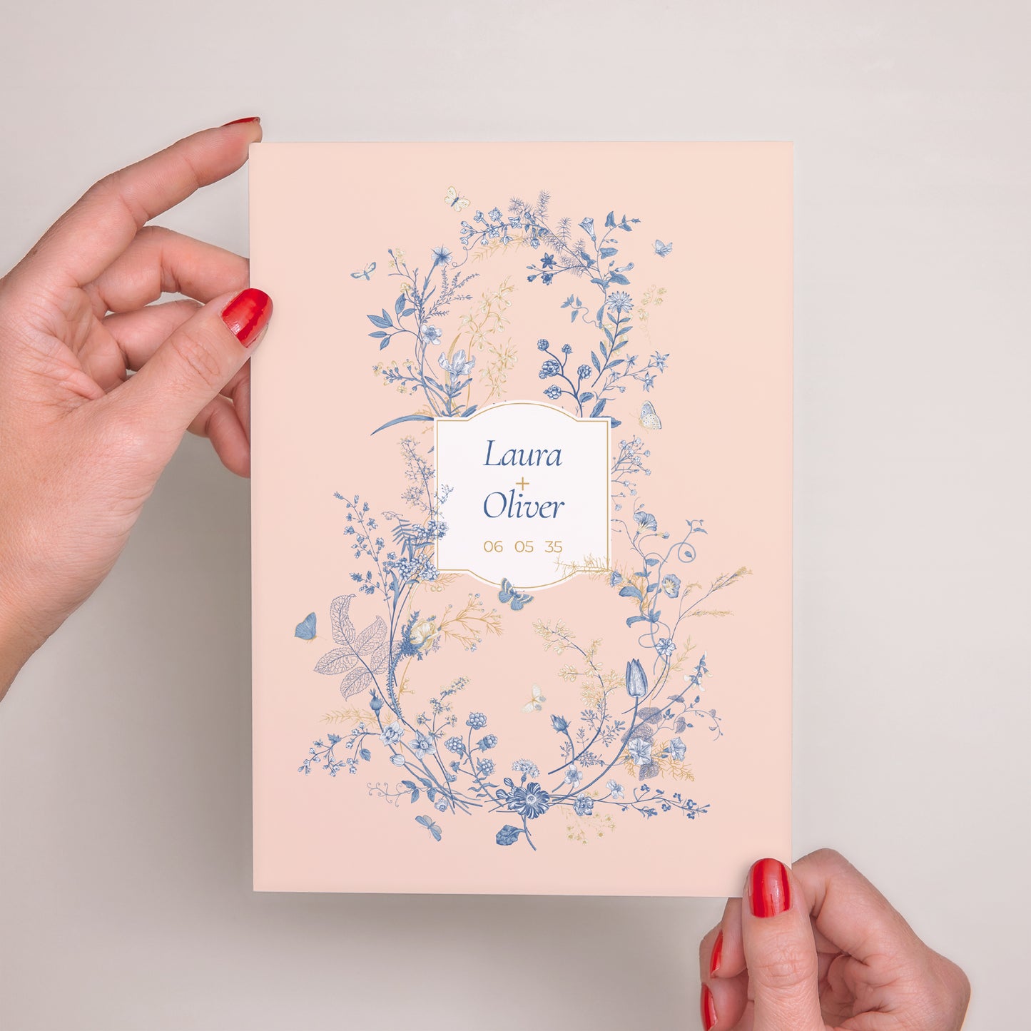 Hochzeitseinladung Porträt Wildkräuter foto N° 2