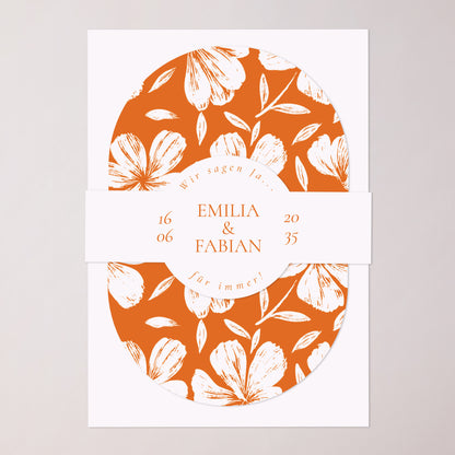 Hochzeitseinladung Banner, 2 Karten Die Blumenwerkstatt foto N° 1