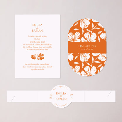 Hochzeitseinladung Banner, 2 Karten Die Blumenwerkstatt foto N° 3