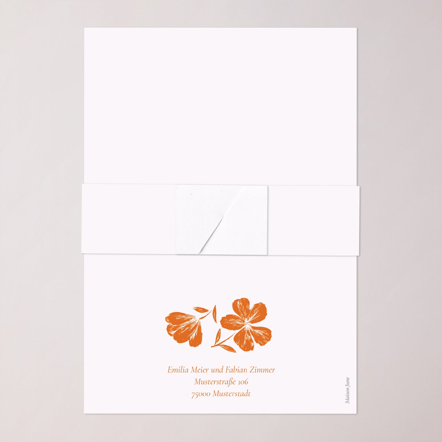 Hochzeitseinladung Banner, 2 Karten Die Blumenwerkstatt foto N° 4