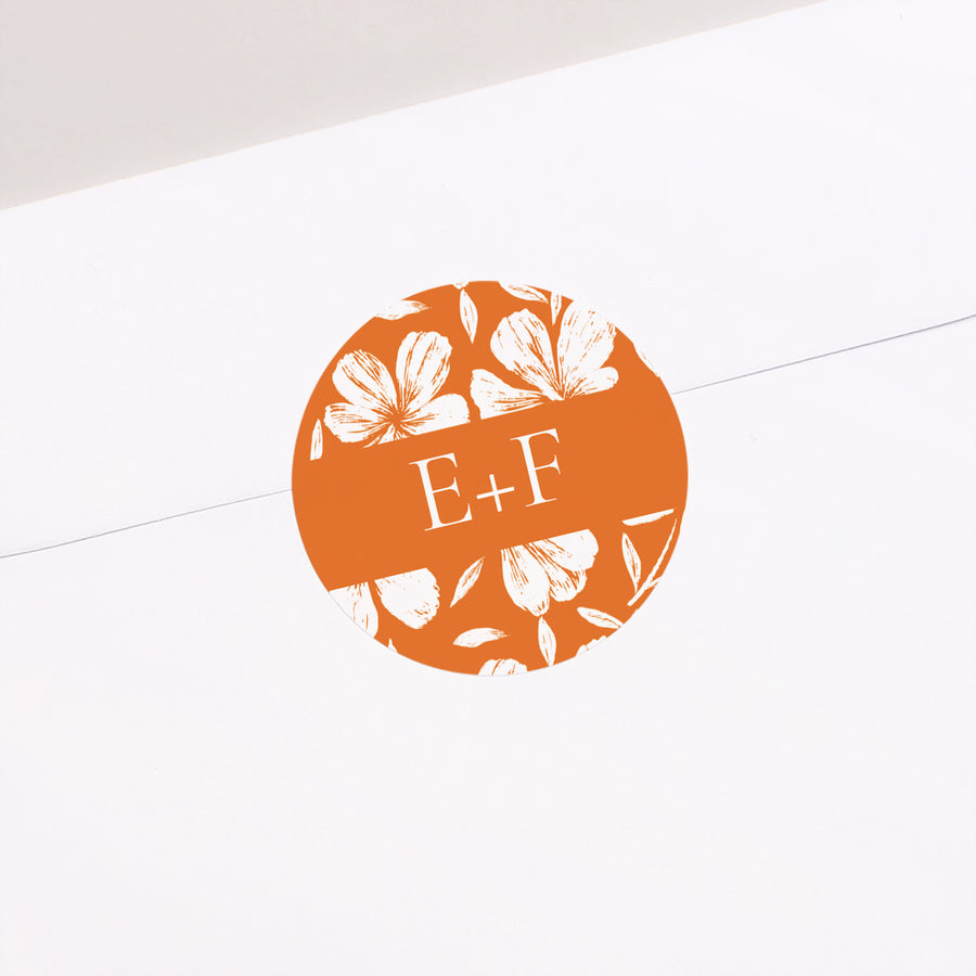 Sticker Hochzeit Rund Die Blumenwerkstatt foto