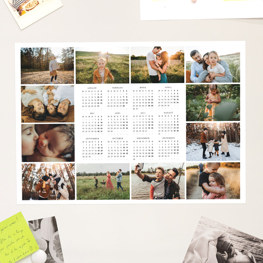 Kalender Weihnachten Magnetischer, einseitiges landschaft Unser Jahr in Bildern foto