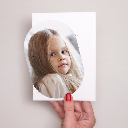 Taufeinladung Banner, 2 Karten Krone der süßen Rose foto N° 2