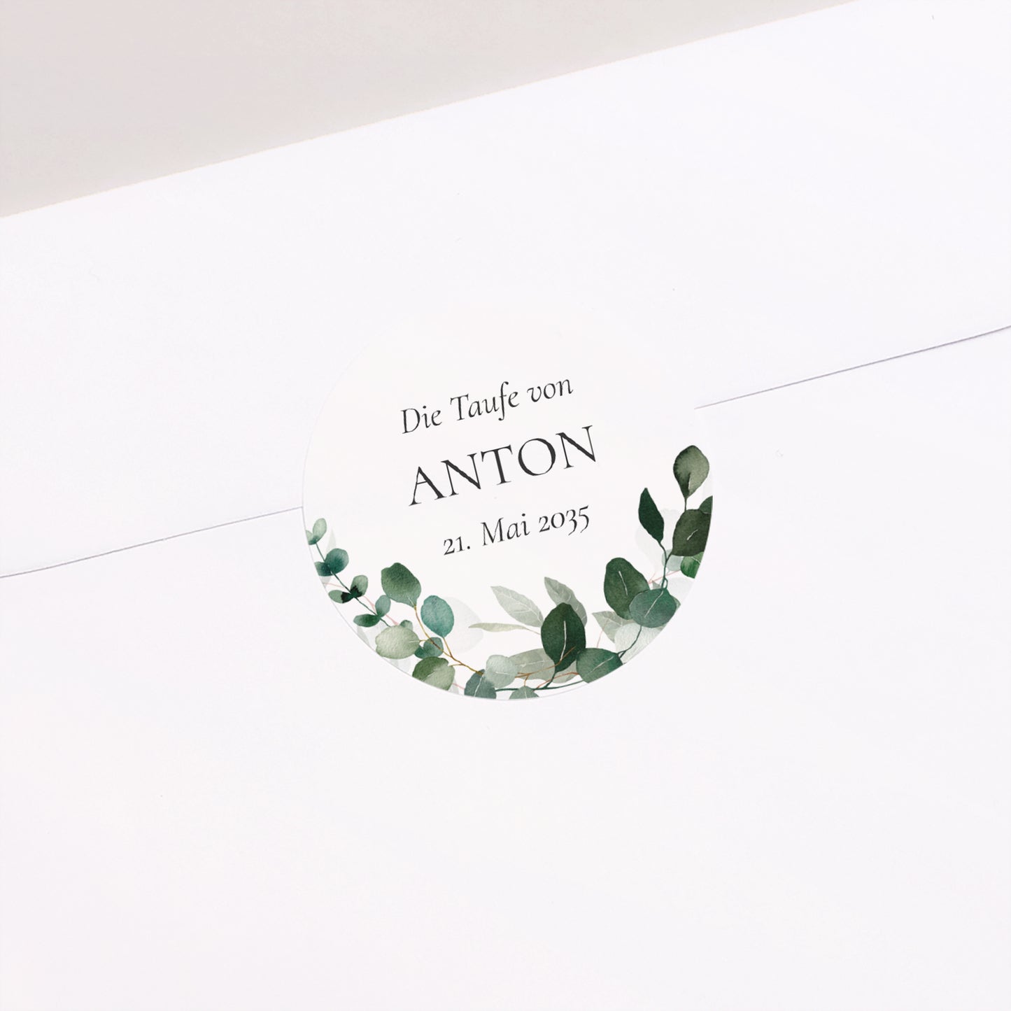 Sticker Taufe Rund Die Heilige Krone foto N° 1