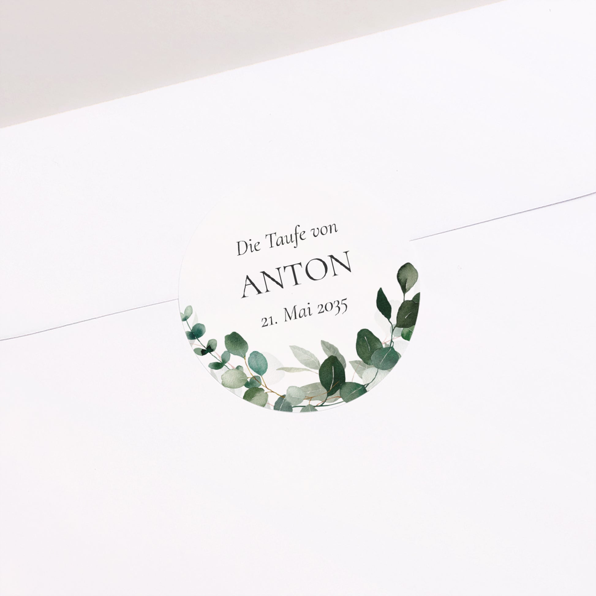 Sticker Taufe Rund Die Heilige Krone foto N° 1