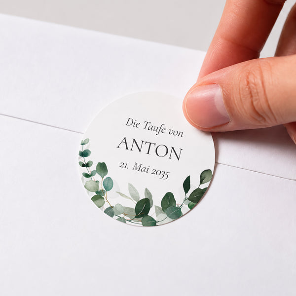 Sticker Taufe Rund Die Heilige Krone foto