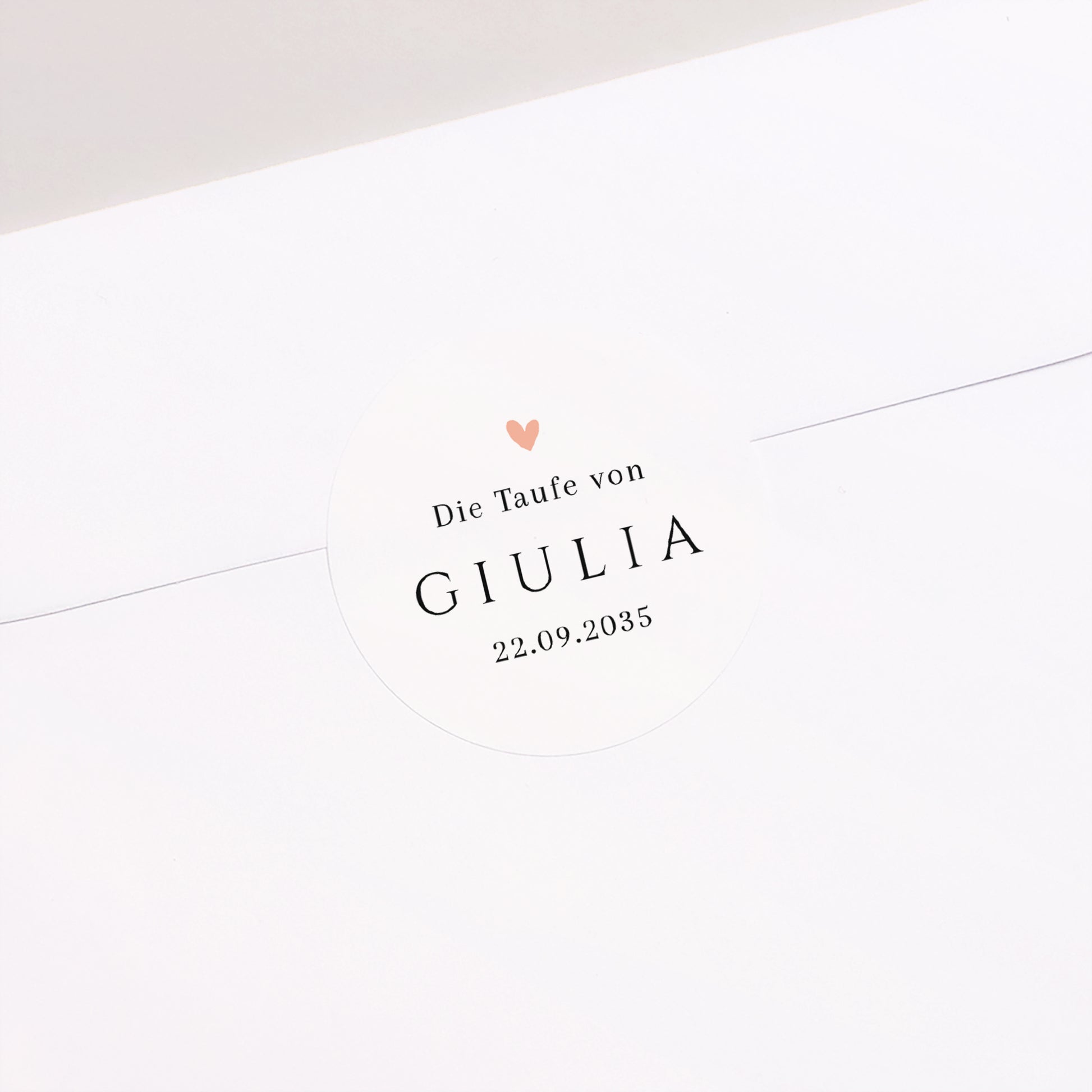 Sticker Taufe Rund Sanfte Segnung foto N° 1