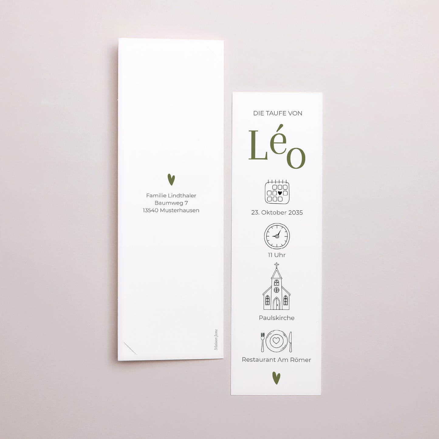 Taufeinladung Fotoautomaten Lesezeichen Die Zeit der Gnade foto N° 3