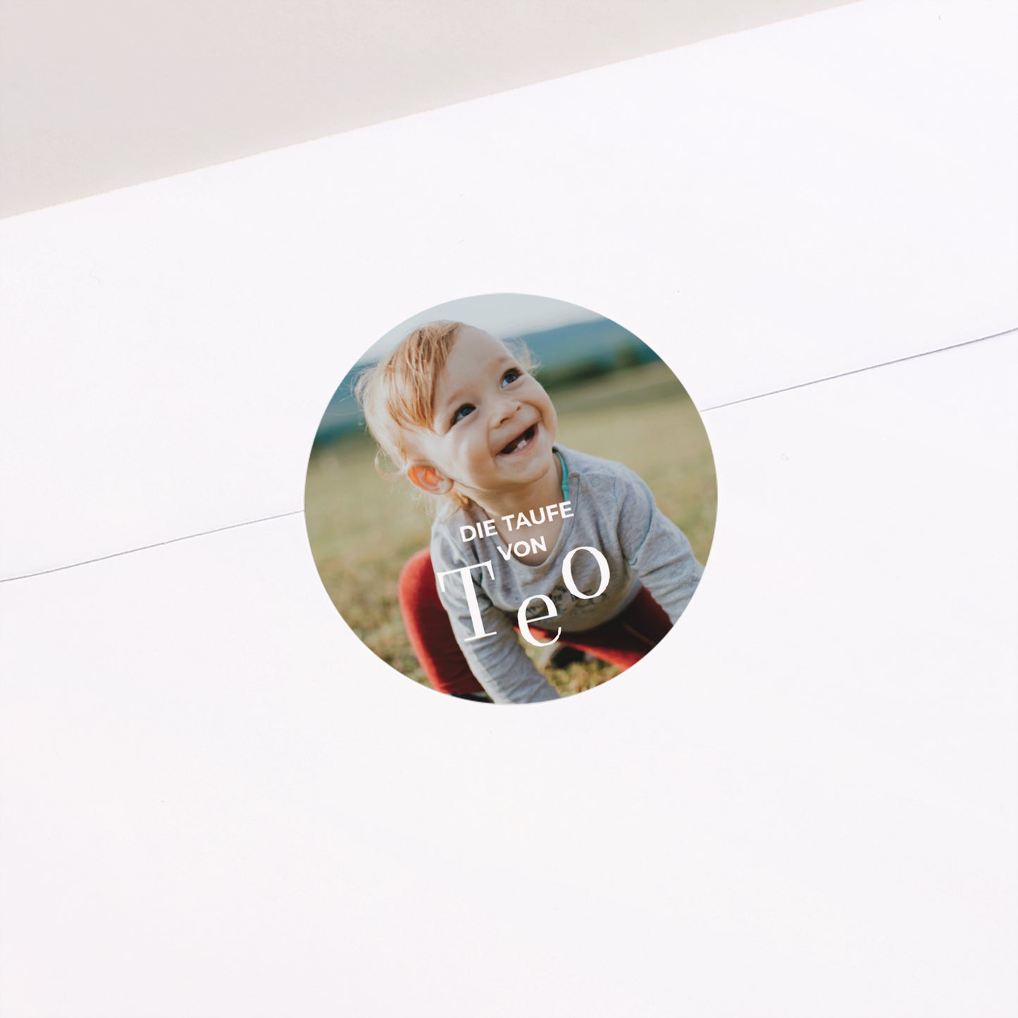 Sticker Taufe Rund Die Zeit der Gnade foto N° 1