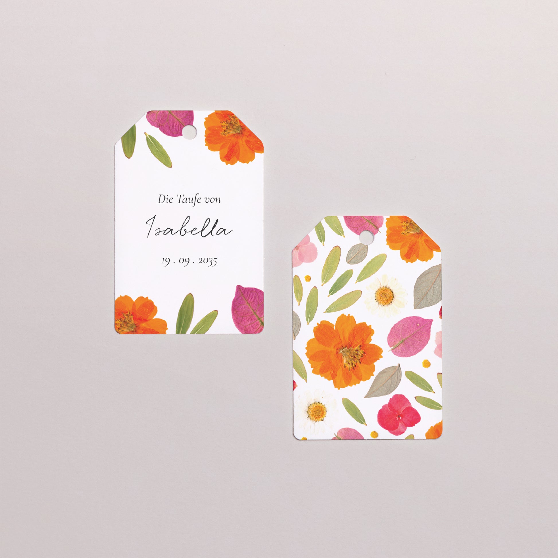 Geschenkbox Taufe Ball mit Wimpel-Etikett Ein gesegneter Garten foto N° 4