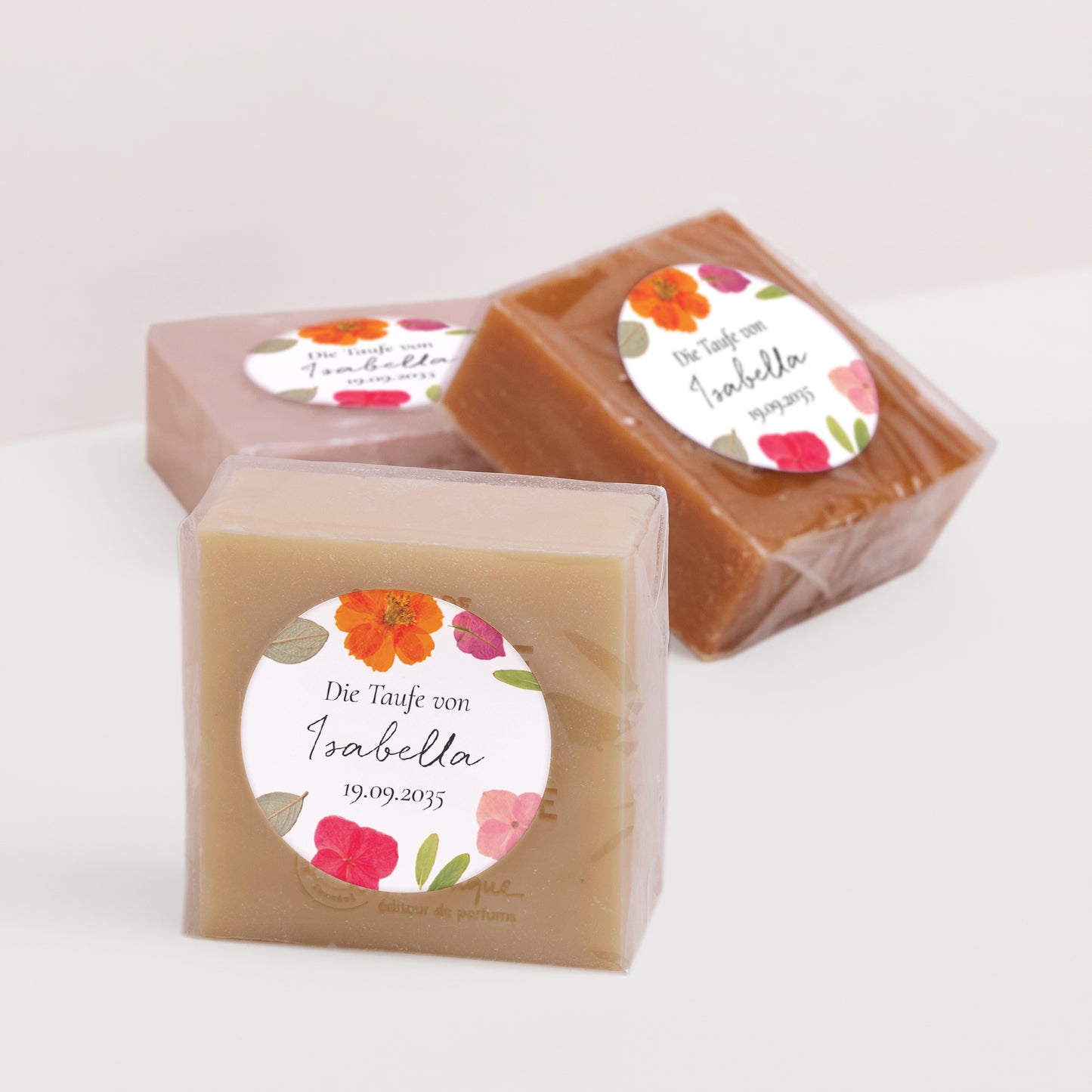 Sticker Taufe Rund Ein gesegneter Garten foto N° 2