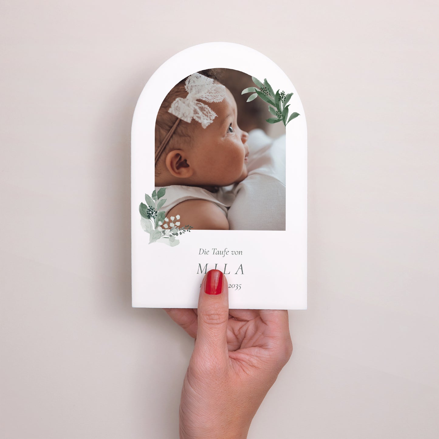 Taufeinladung Arche Eine Krone der Süße foto N° 2