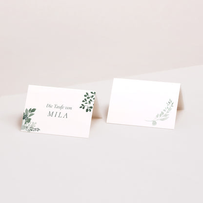 Tischkarten Taufe Quer Eine Krone der Süße foto N° 1