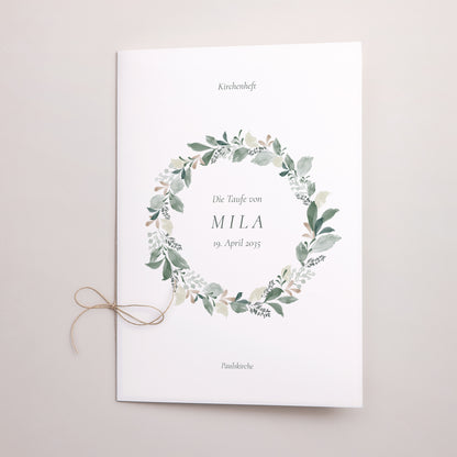 Kirchenheft Taufe Doppelflügel Eine Krone der Süße foto N° 1