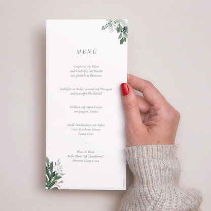 Menükarte Taufe Panoramatisches Porträt Eine Krone der Süße foto N° 3