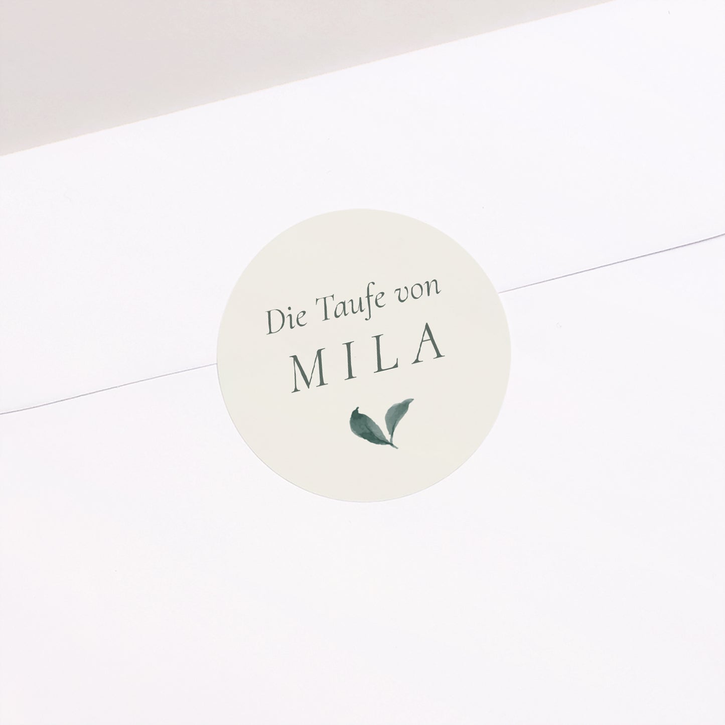 Sticker Taufe Rund Eine Krone der Süße foto N° 1