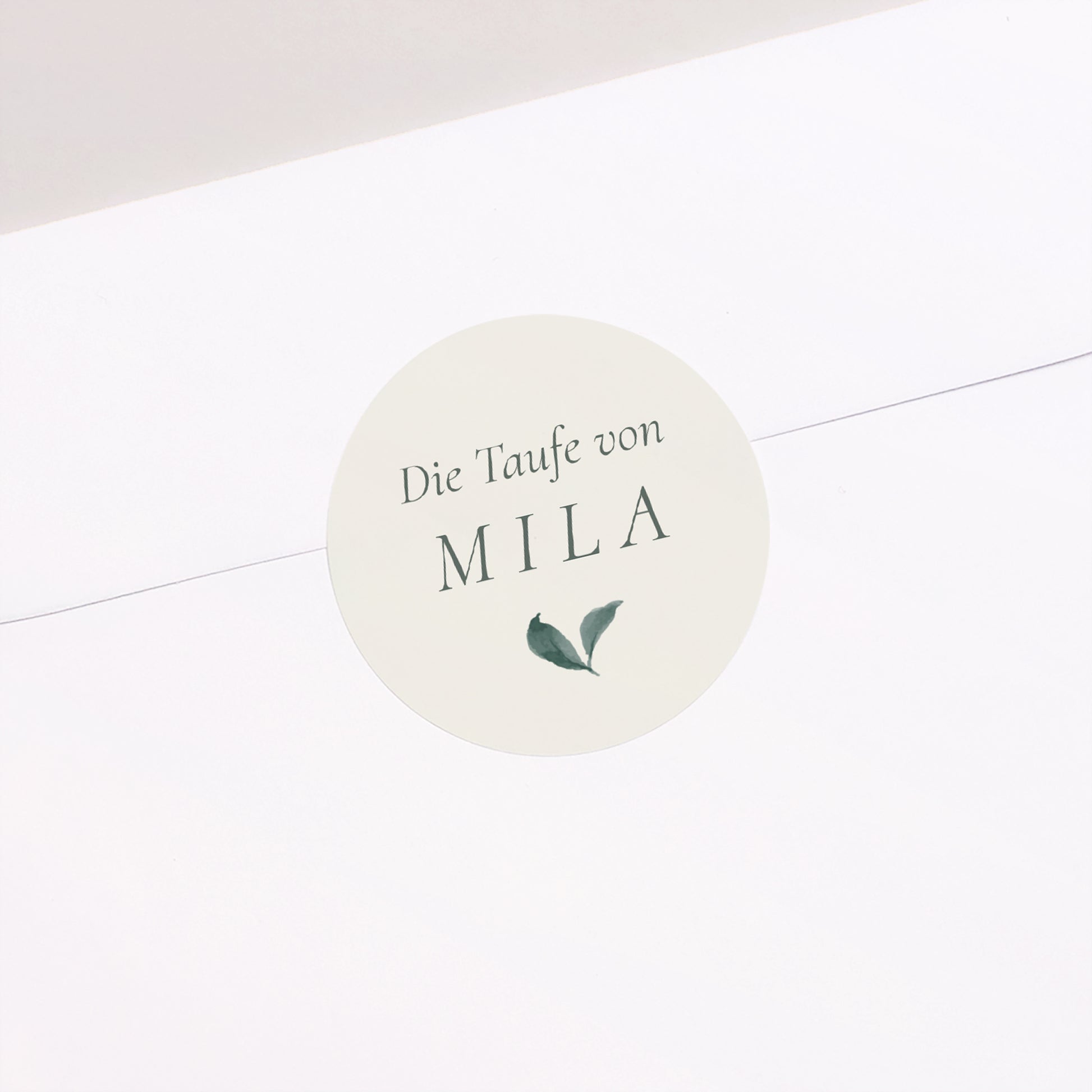 Sticker Taufe Rund Eine Krone der Süße foto N° 1