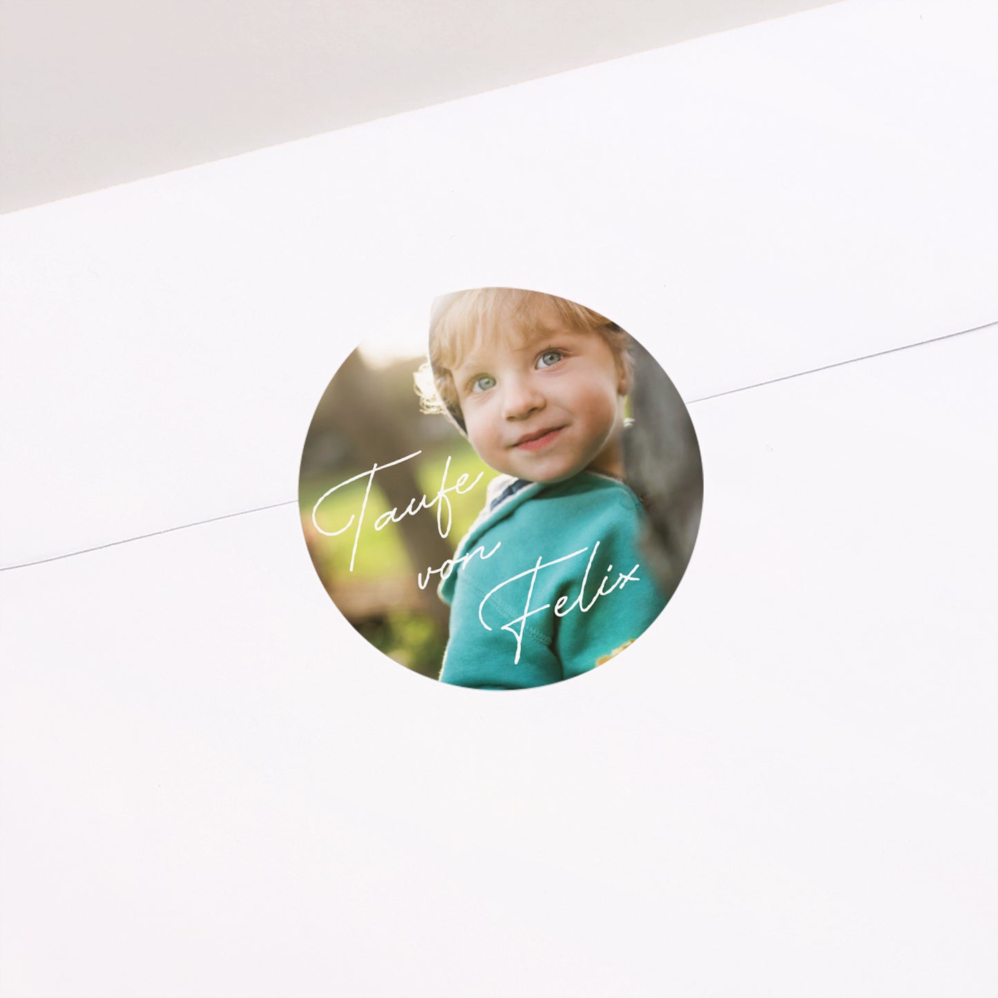 Sticker Taufe Rund Ein kostbarer Moment foto N° 1