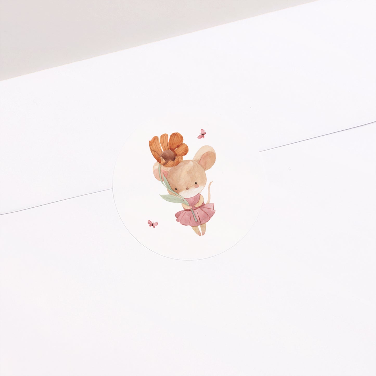 Sticker Taufe Rund Kleine Gnade foto N° 1