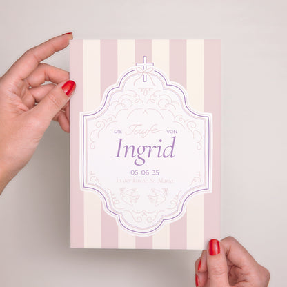 Taufeinladung Porträt Zärtlichkeit und Taufe foto N° 2