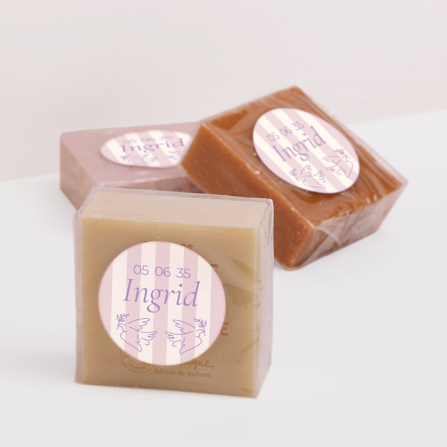 Sticker Taufe Rund Zärtlichkeit und Taufe foto N° 2