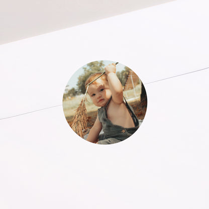 Sticker Taufe Rund Licht der Gnade foto N° 1