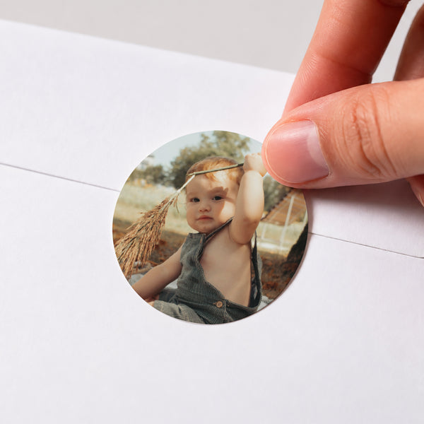 Sticker Taufe Rund Licht der Gnade foto