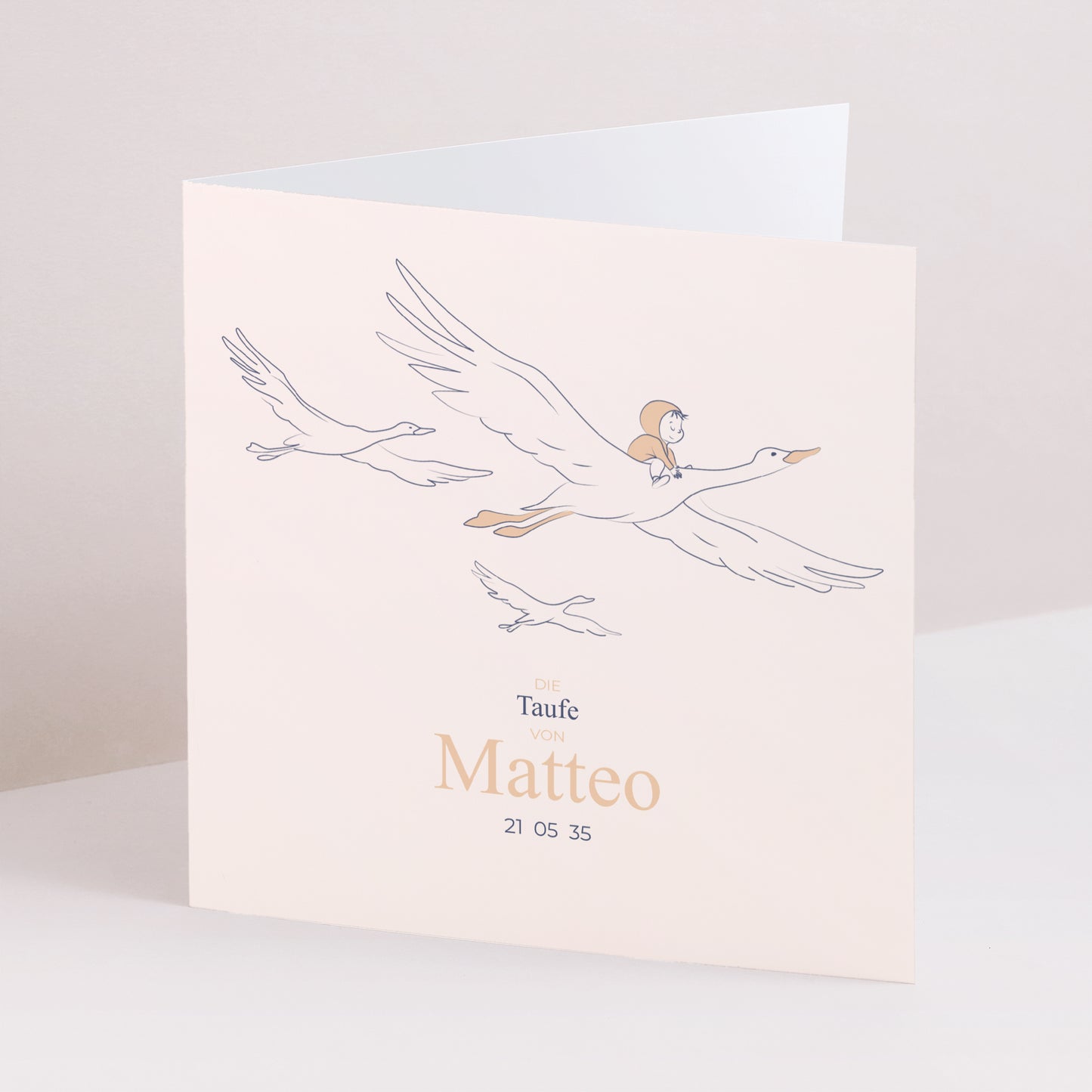 Taufeinladung Doppelflügelfenster Der heilige Aufbruch foto N° 1