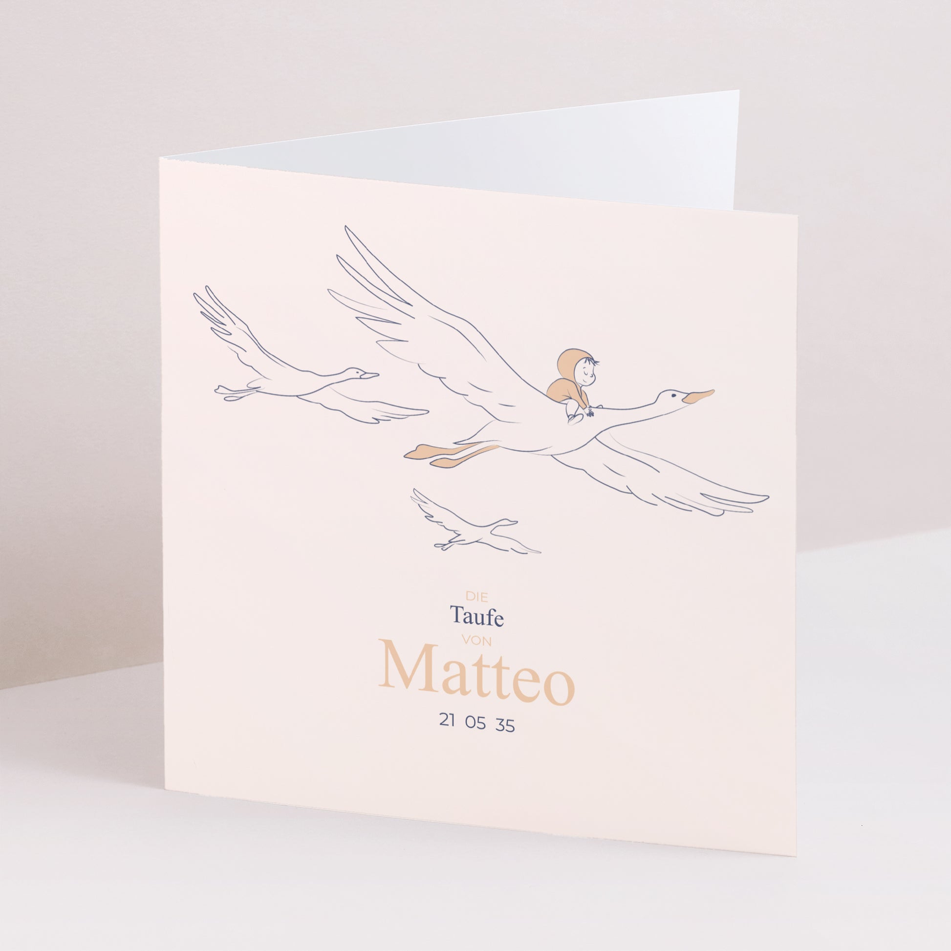 Taufeinladung Doppelflügelfenster Der heilige Aufbruch foto N° 1