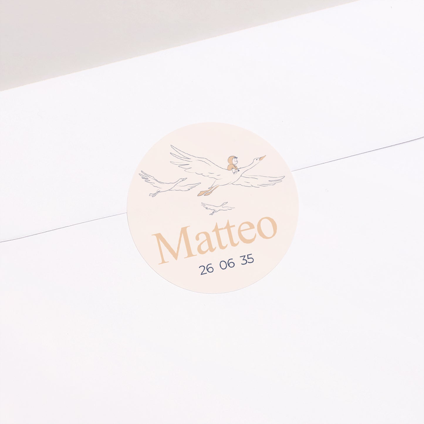 Sticker Taufe Rund Der heilige Aufbruch foto N° 1