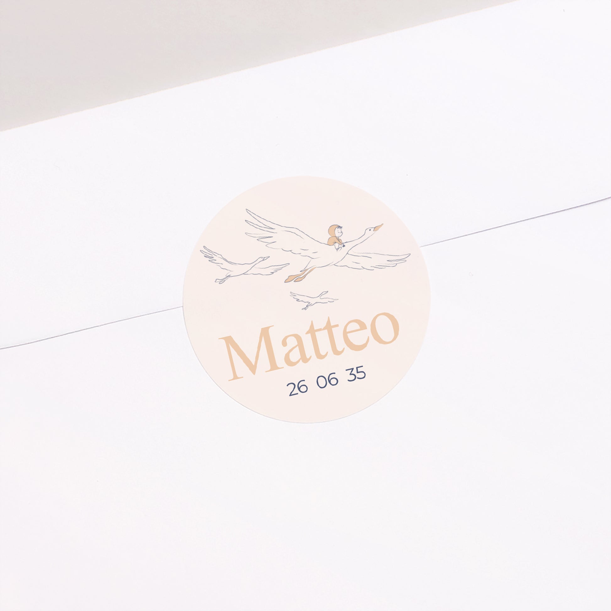 Sticker Taufe Rund Der heilige Aufbruch foto N° 1