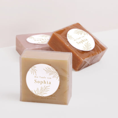 Sticker Taufe Rund Palmen und Licht foto N° 2