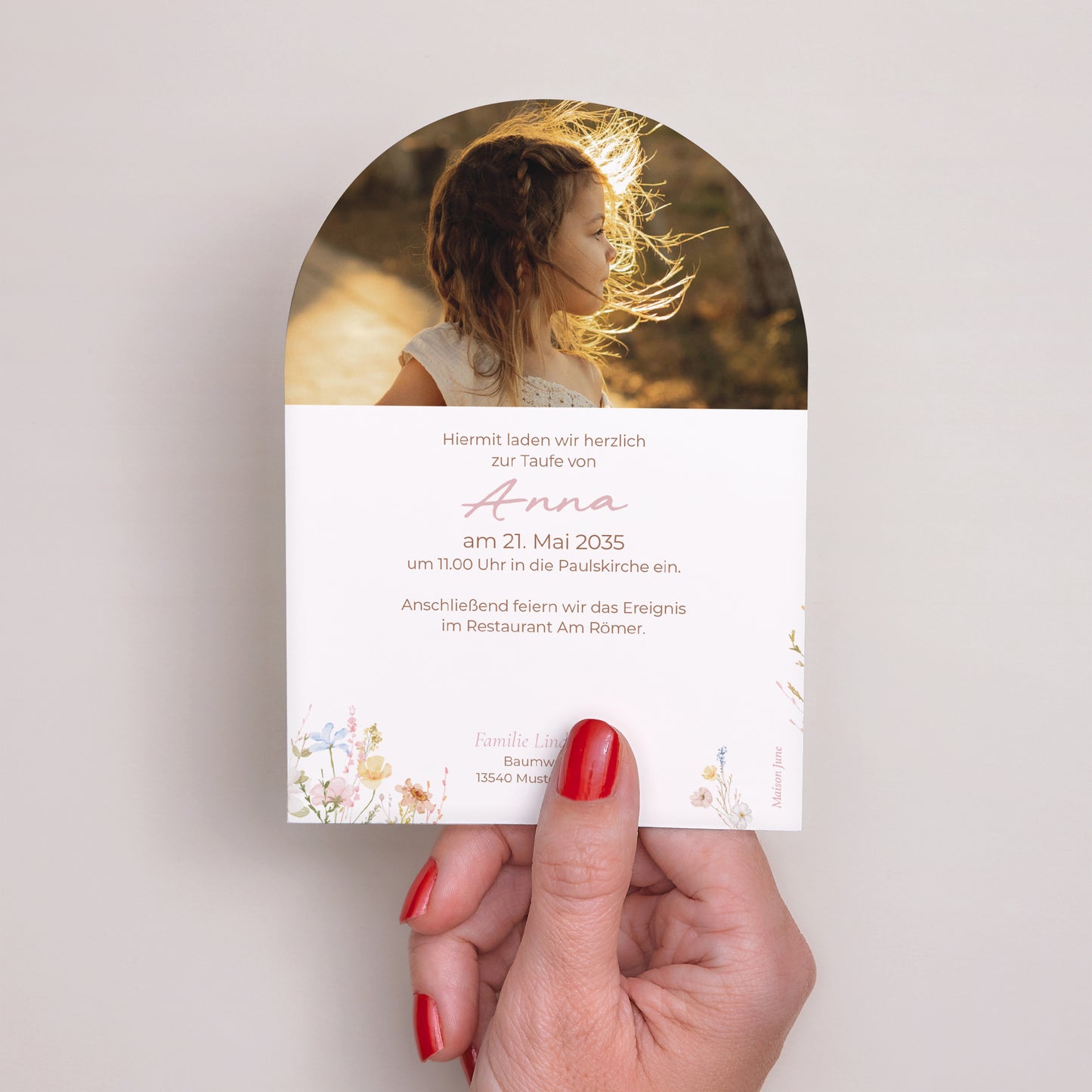 Taufeinladung Kleine Arche Frühlings-Taufe foto N° 3