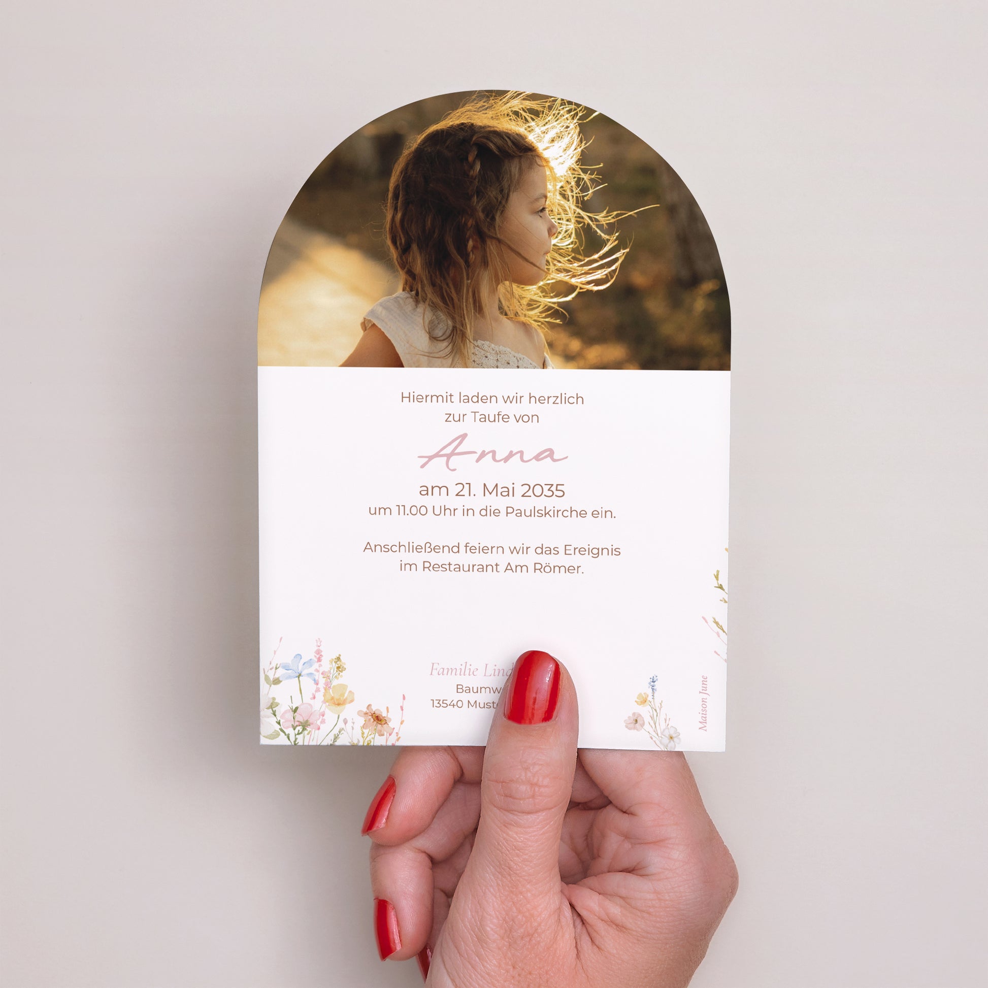 Taufeinladung Kleine Arche Frühlings-Taufe foto N° 3