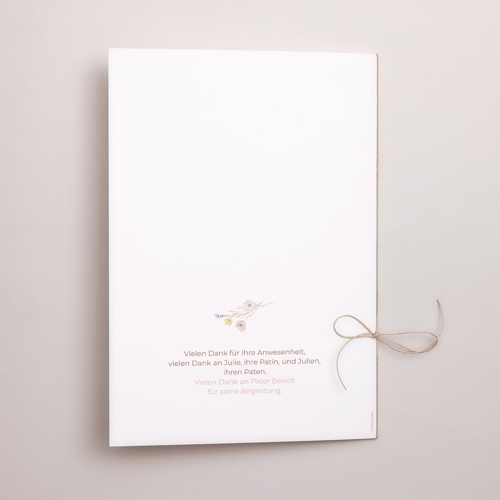 Kirchenheft Taufe Doppelflügel Frühlings-Taufe foto N° 3