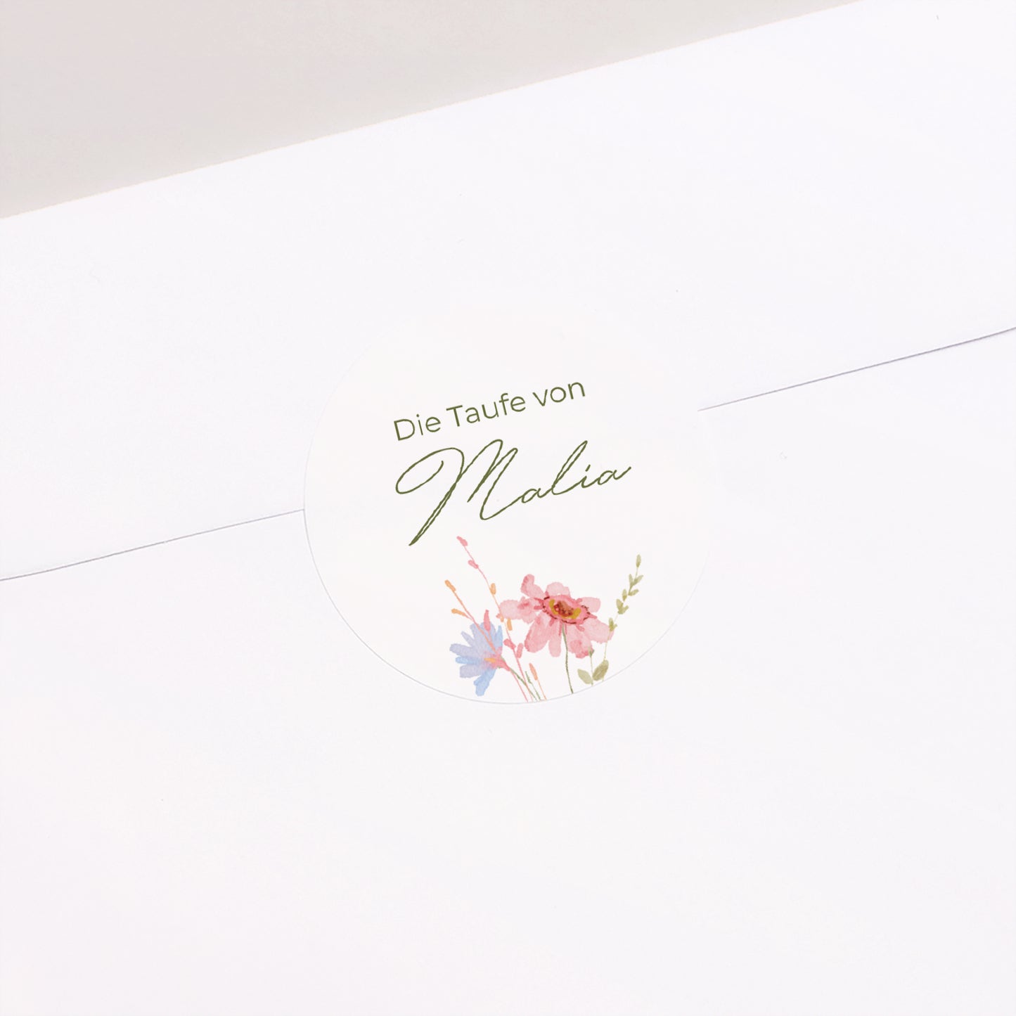 Sticker Taufe Rund Bauernhof-Taufe foto N° 1