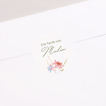 Sticker Taufe Rund Bauernhof-Taufe foto N° 1