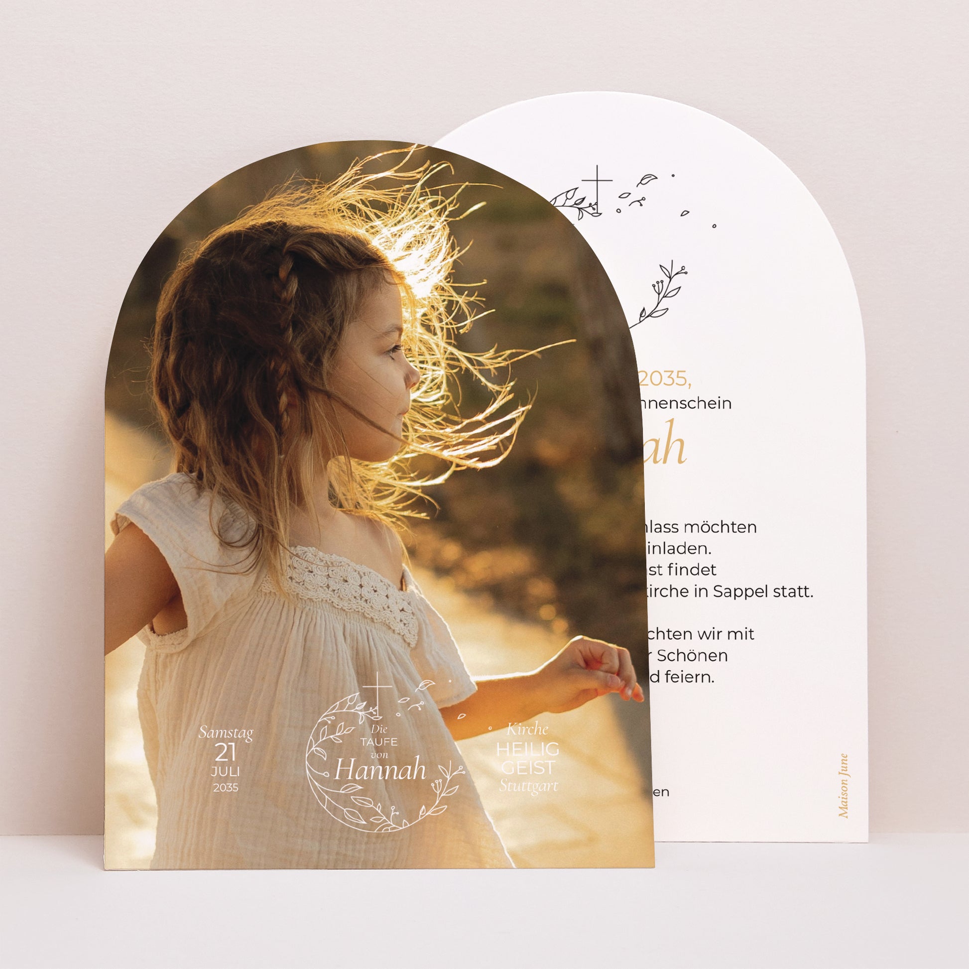 Taufeinladung Kleine Arche Seine Taufe foto N° 1