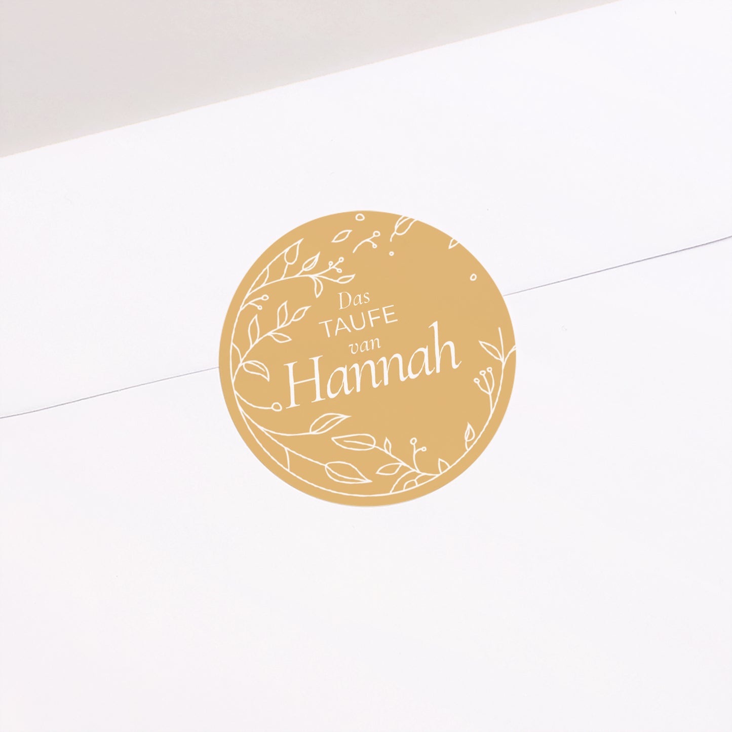 Sticker Taufe Rund Seine Taufe foto N° 1