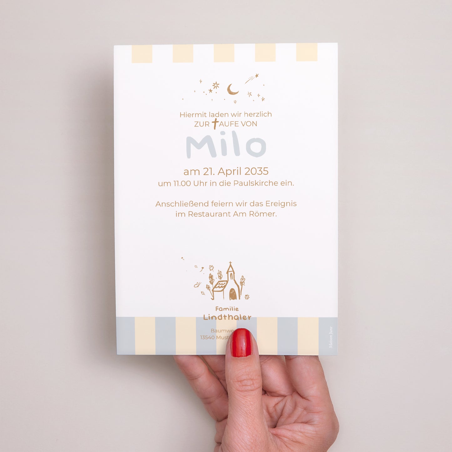 Taufeinladung Tag der Kostbarkeit foto N° 3