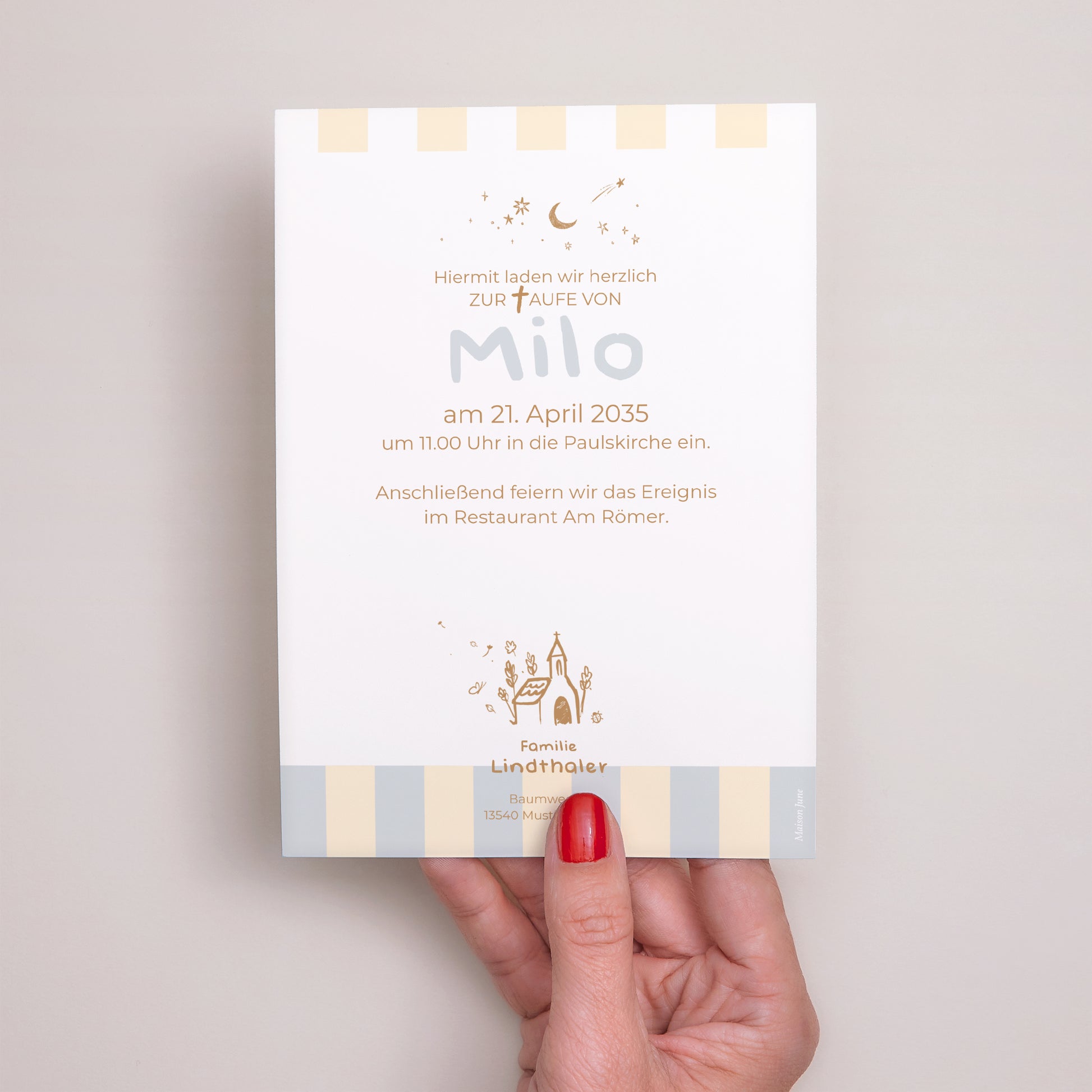 Taufeinladung Tag der Kostbarkeit foto N° 3