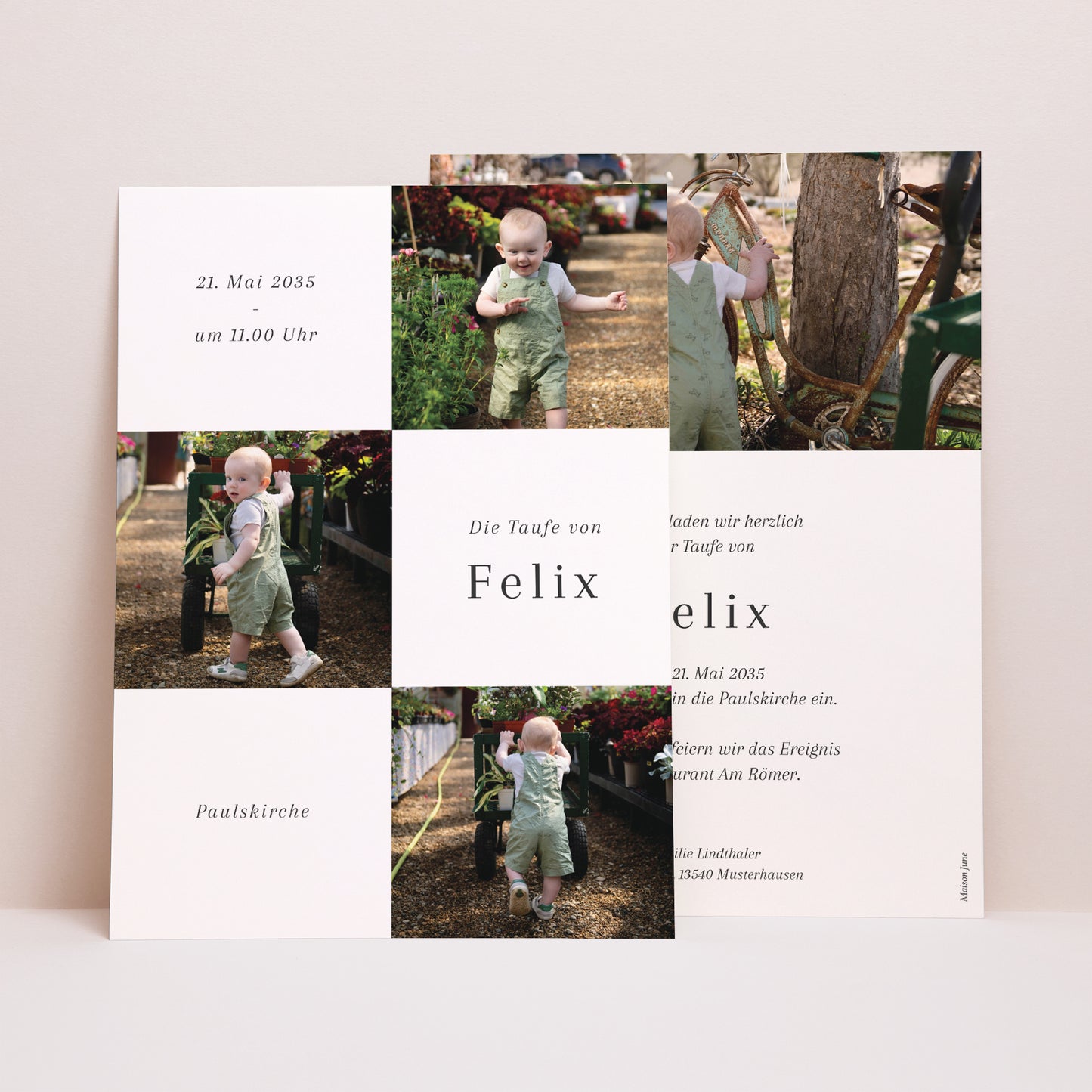 Taufeinladung Porträt Heiliger Schnappschuss foto N° 1